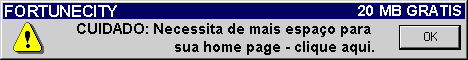Cuidado! Necesitas mas espacio para...